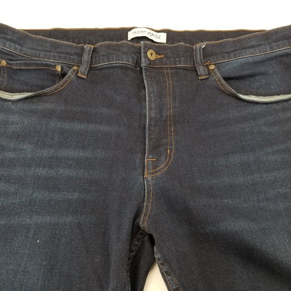 JoS. A. Bank 1905 Men's Tailored Fit  Dark Blue Straight Leg Jeans Size 40 x 29 - Picture 3 of 6